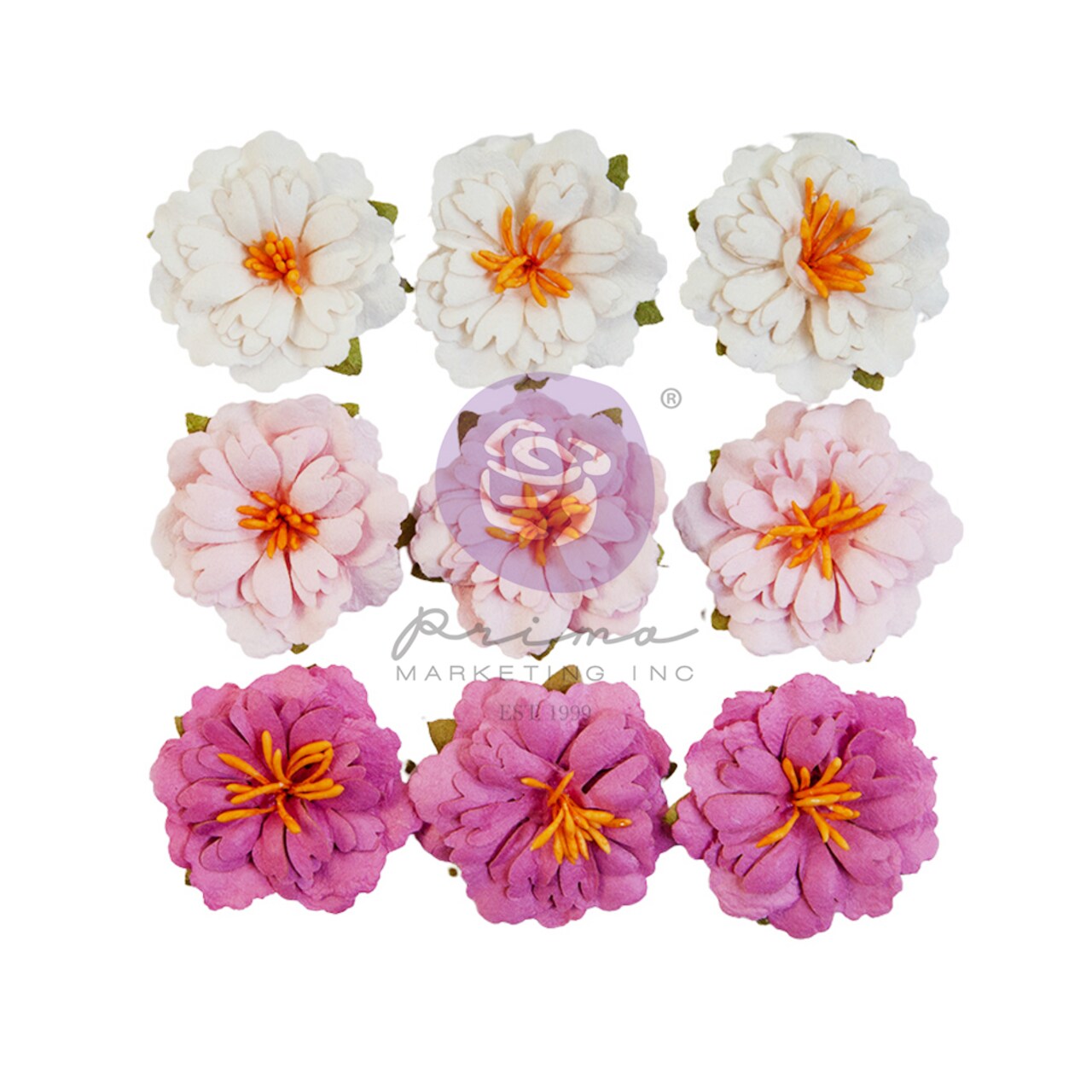 Avec Amour Collection Flowers - Blushing - 9 pcs / mulberry paper Scrapbook Supplies Material For Craft Notebooksdecoupage Album Journals Planners Art Journaling Bullet